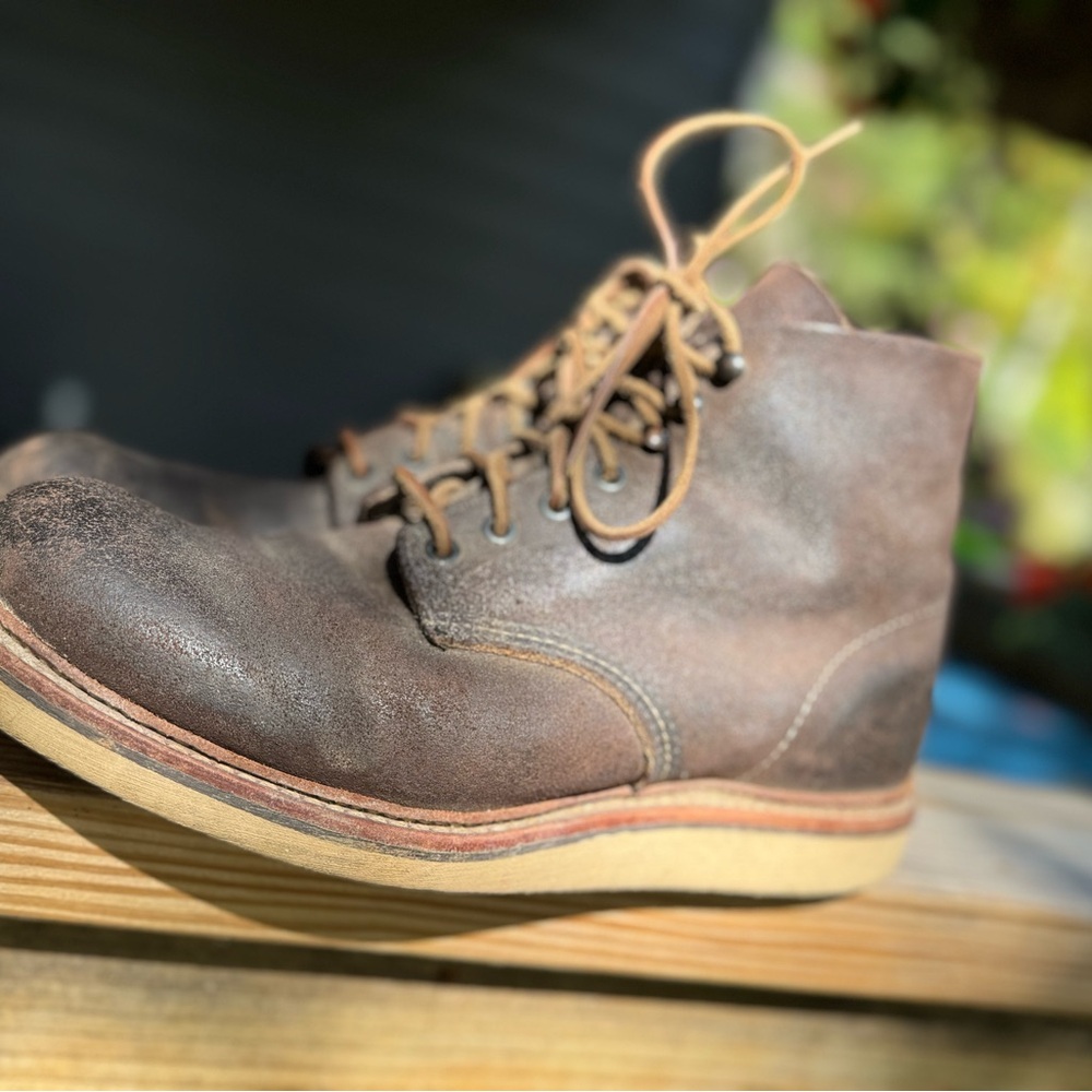 Red Wing Muleskinner Roughout Leather Boots - Picture 7 of 14